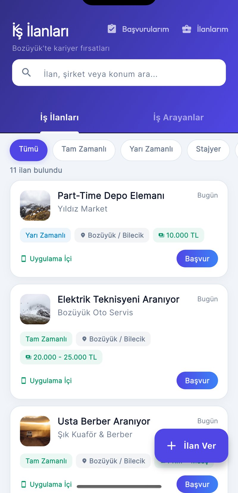 OnbirBuçuk İş İlanları